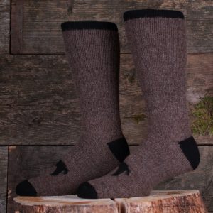 Thermal Brown Alpaca Socks