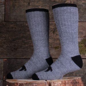Gray Alpaca Thermal Socks