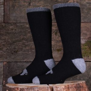 Black Alpaca Thermal Socks