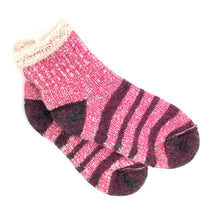 Load image into Gallery viewer, Pink striped thermal socks
